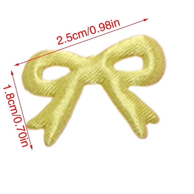 Crafts Cartoon Bowknot Patches Padded Appliques Handmade Hair Accessories Lovely Hair Barrettes