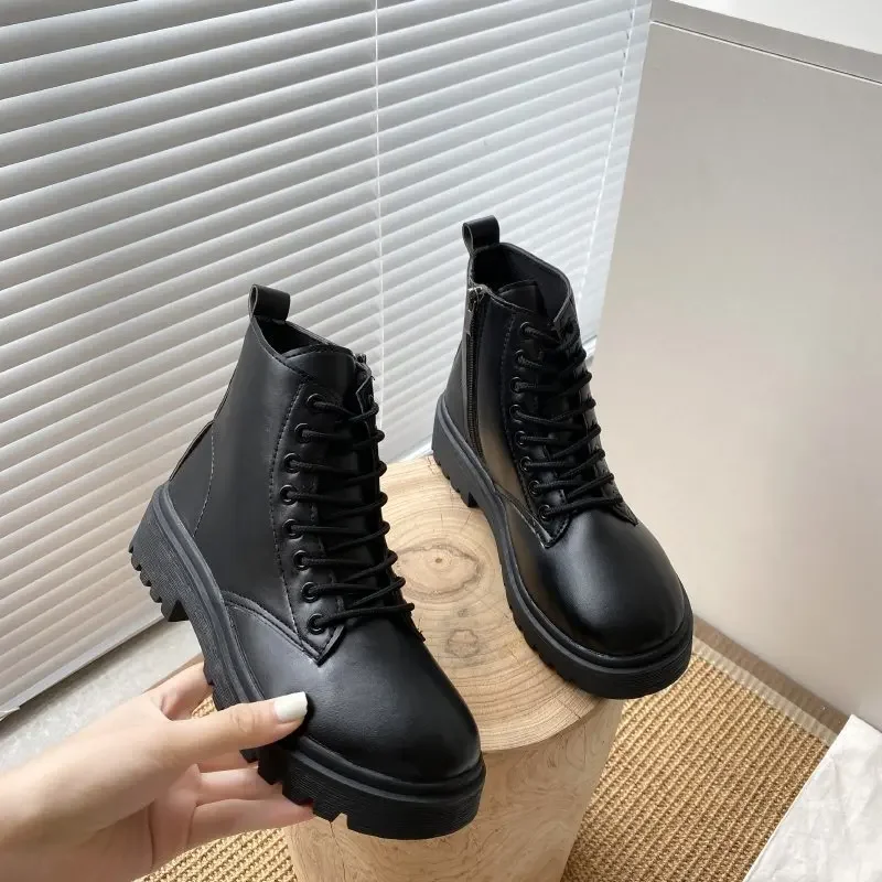 Women Boot 2024 Autumn Winter New Fashion Classic Short Boot Handsome Ankle Boot Work Clothes Shoe