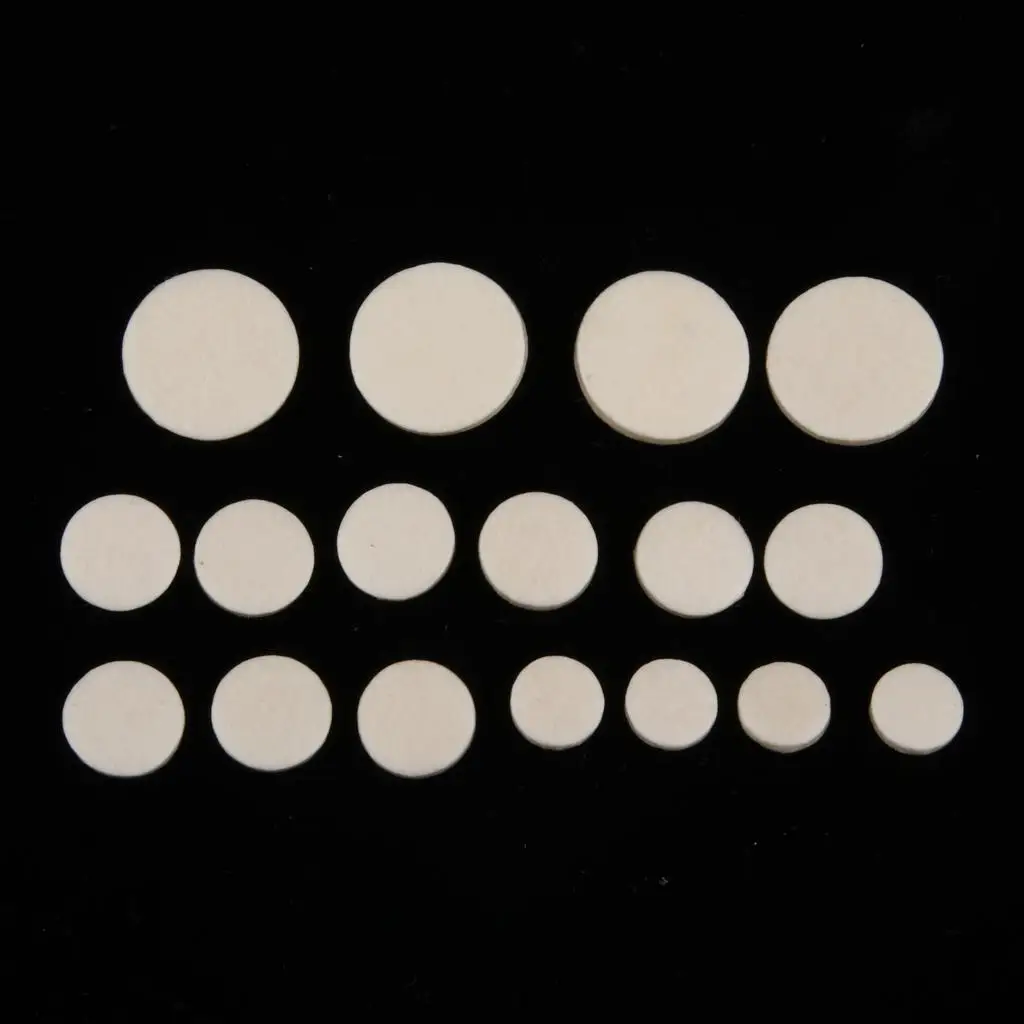 17pcs Eb Clarinet Pads Kit Set for Woodwind Replacement Parts