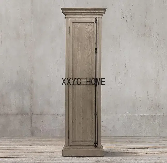 

Французский деревенский ретро-сервант, простой американский простой массив дерева, скандинавский современный винный шкаф