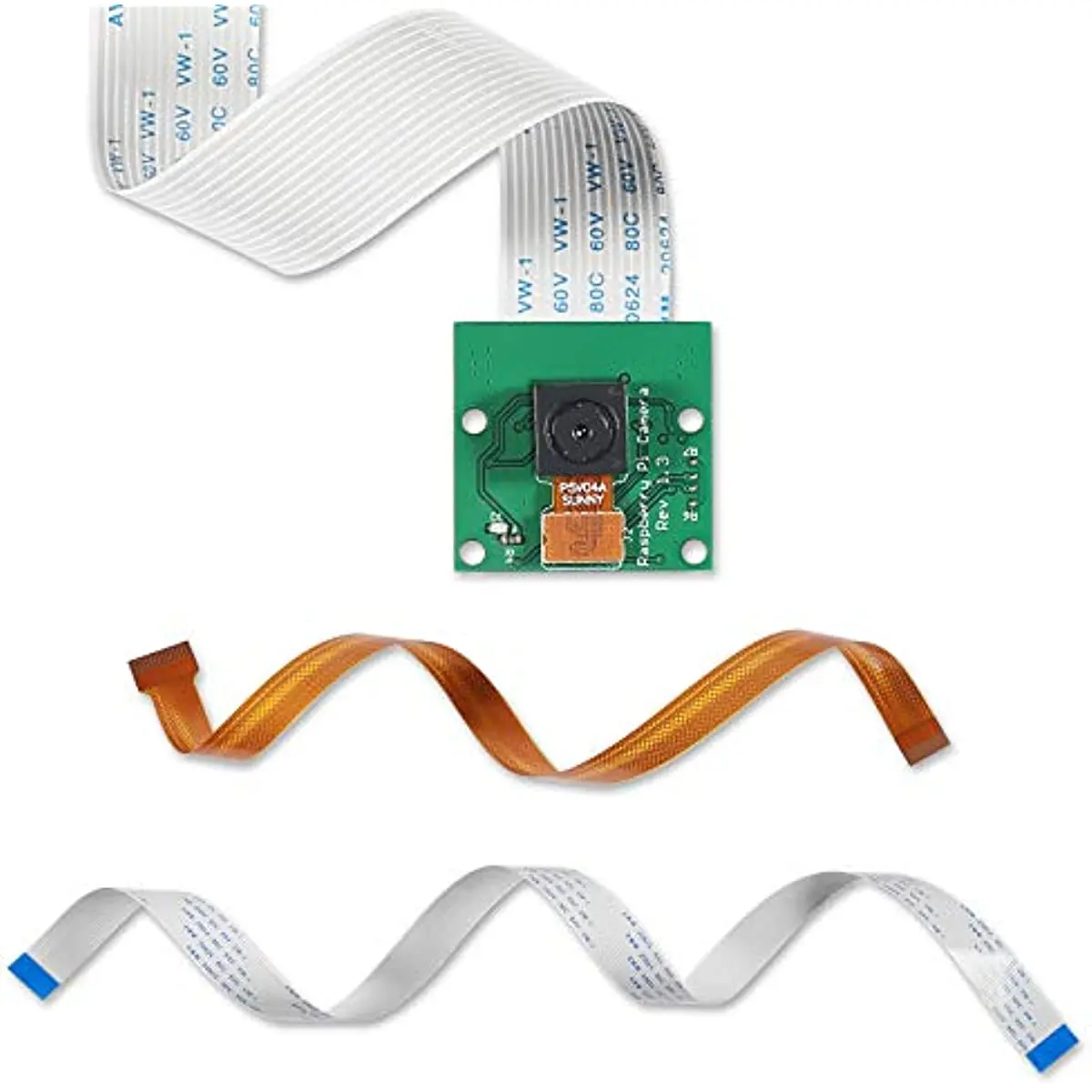 

5 Megapixels Camera Module for Raspberry Pi OV5647 Sensor with Ribbon Cable for Raspberry Pi Model Pi 3 3B+, Pi 4 and Pi Zero