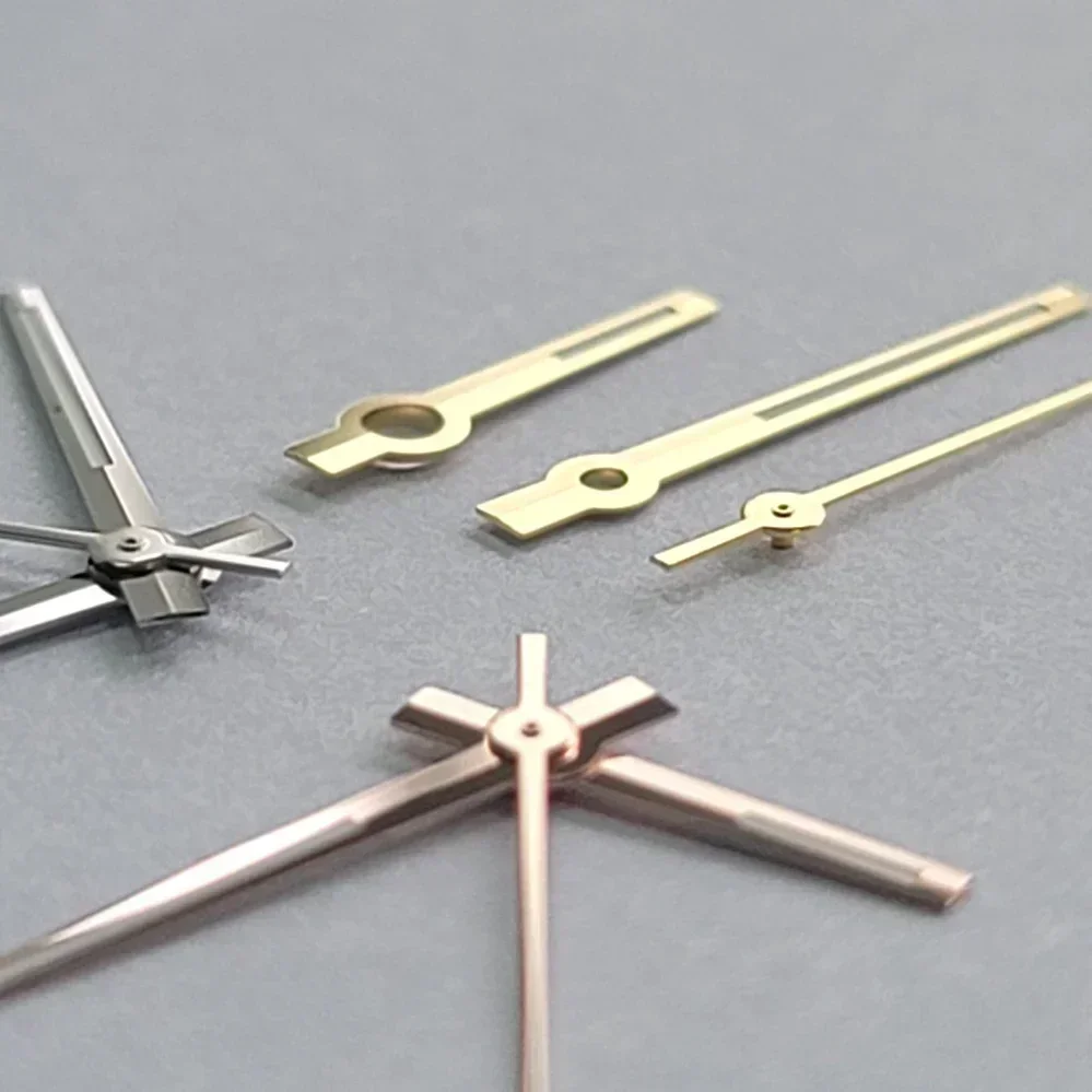 NH35 Hands Rose Gold Silver Watch Hands Green Luminous For NH35/NH36/4R/7S Movement Watches Pointers Accessories