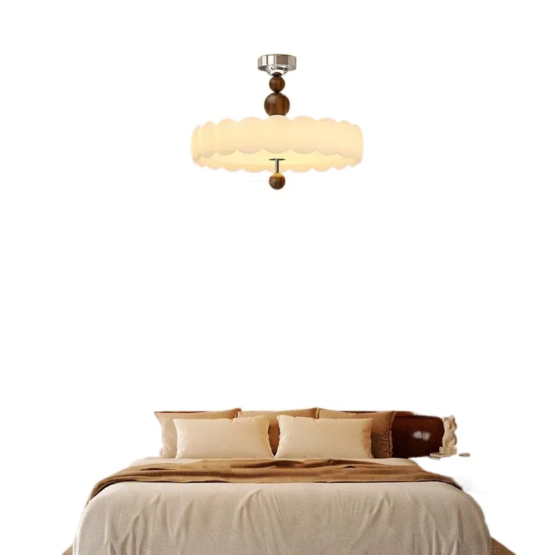 

French retro bedroom ceiling light, medieval cream style dining room master bedroom study light