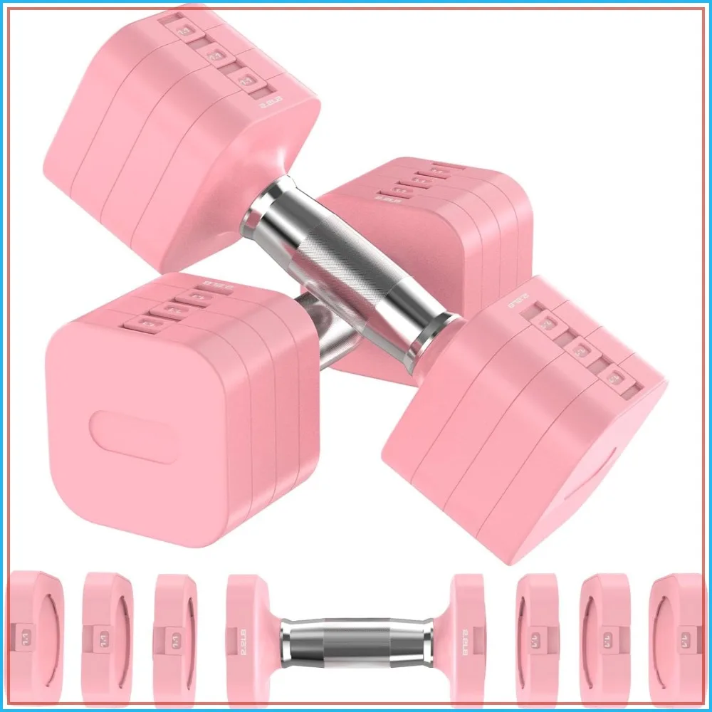

22LB-30.8LB Adjustable Dumbbells Set, Multiple Weight Levels for Home Gym Full Body Workout