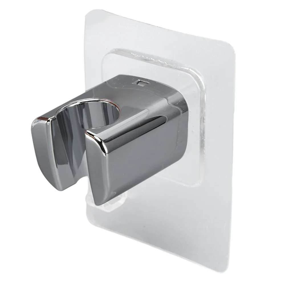 Adhesive Shower Head Bracket ABS Material Wall Mount Shower Sprayer Hanger No Drilling Wall Mount Bracket Shower Head Holder