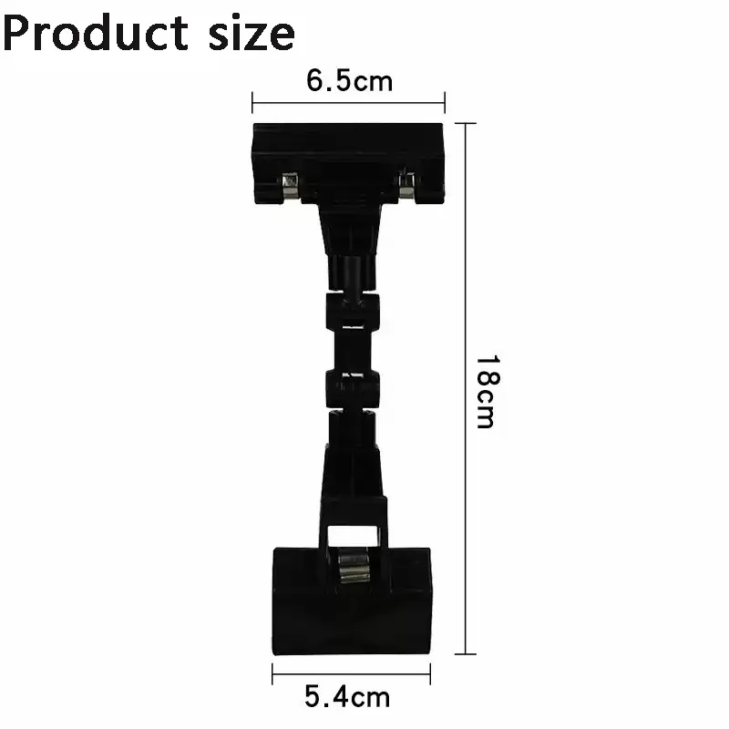 Clipe de logotipo de exibição de varejo clipe de logotipo de dupla face acrílico transparente preço clipe de logotipo produto clipe rotativo