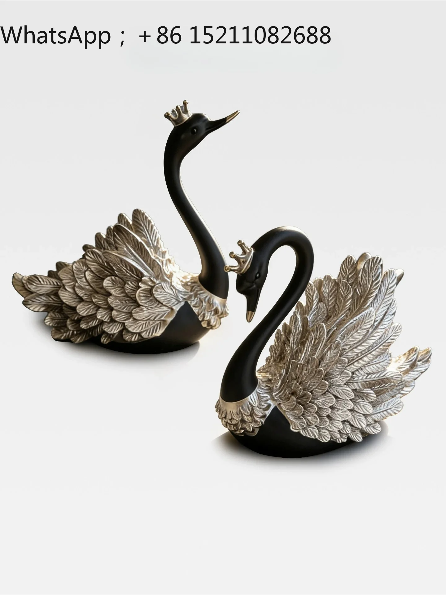 LLY swan red wine rack modern light luxury high-end suit ornament living room entrance dining room cabinet decoration