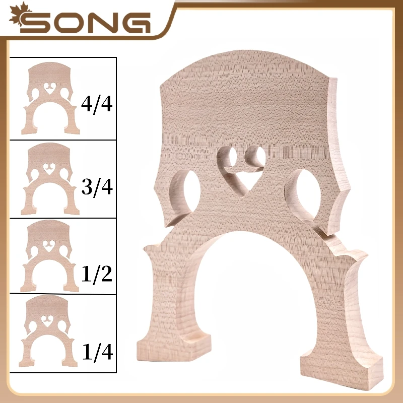 15pcs Cello bridges belgian style AA Grade Maple 4/4 3/4 1/2 1/4 French style bridge Cello part accessories fittings