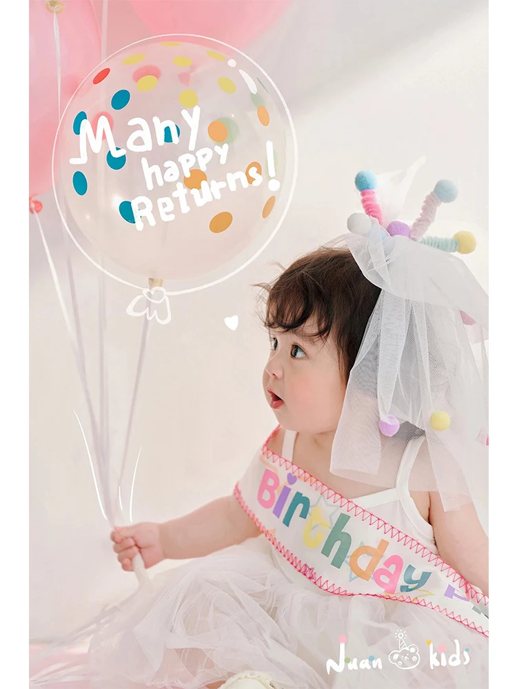 

Childrens Photography Clothing Girl Babys First Birthday Photography Birthday Theme Studio déguisement bébé 신생아촬영