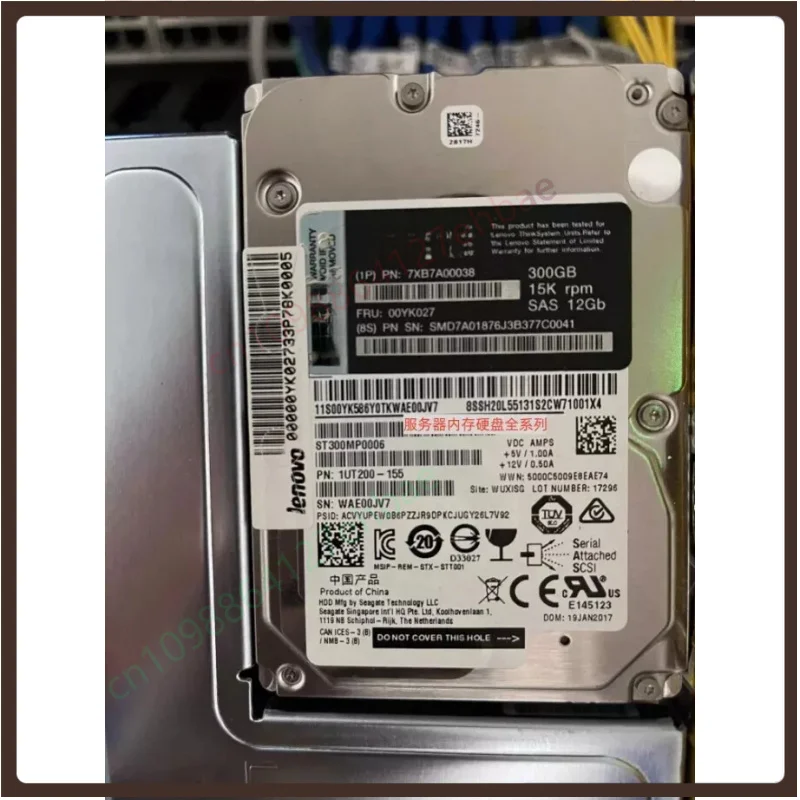 Z for Lenovo ThinkSystem 7XB7A00038 00YK027 300GB 15K 3.5