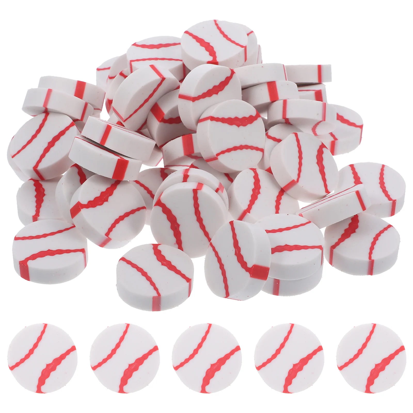 

50 Pcs Multifunction Ball Eraser Child Erasers for Kids Cute Wear-resistant Mini