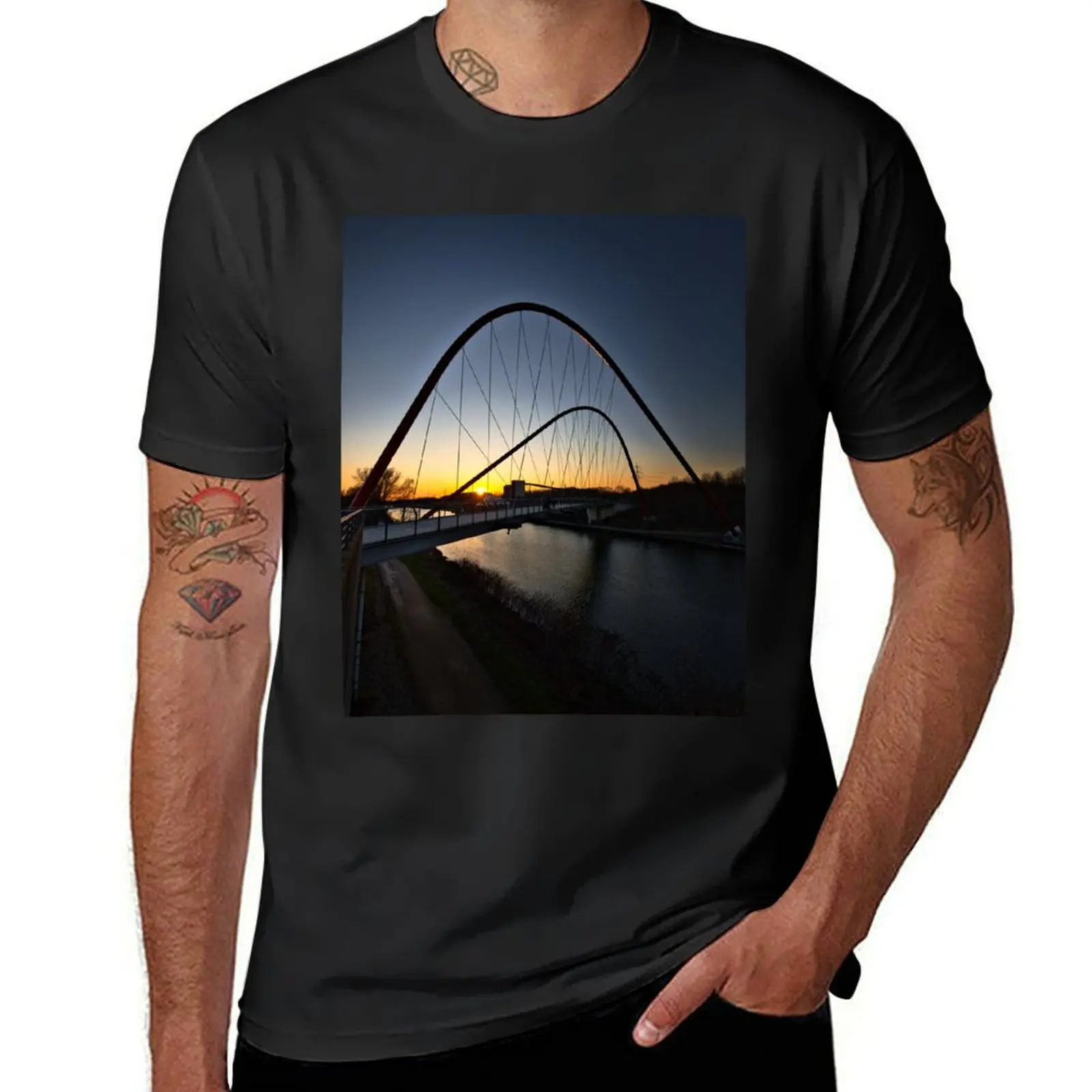 The double arch bridge in the Nordsternpark of Gelsenkirchen - Ruhrgebiet - Ruhrpott - Germany T-Shirt