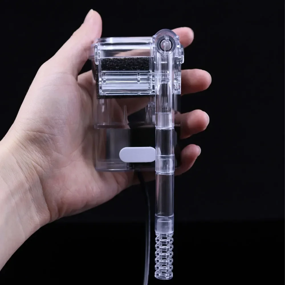 Aquarium New Hanging Filter Mini Filter Fish Tank USB power interface 2.5W Flow 250H/L Suitable for fish tanks below 30cm image 2