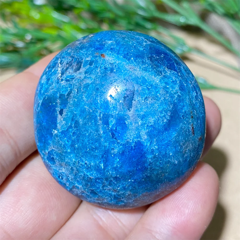 

Apatite Natural Stone Blue Crystal Healing Palm Reiki Wicca Living Minerals Spiritual Aquarium Ornaments Home Decoration Room