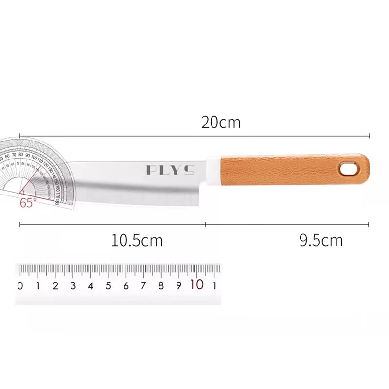 PLYS Stainless Steel Fruit Knife with Sheath, Household Melon and Fruit Cutting Knife Potluck Portable Pocket Knife