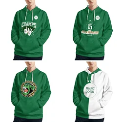 Maccabi MHFC haifa Men's Pullover Hoodie Casual Hooded Sweatshirt Best Hoodies Sportswear Tracksuit with Pocket