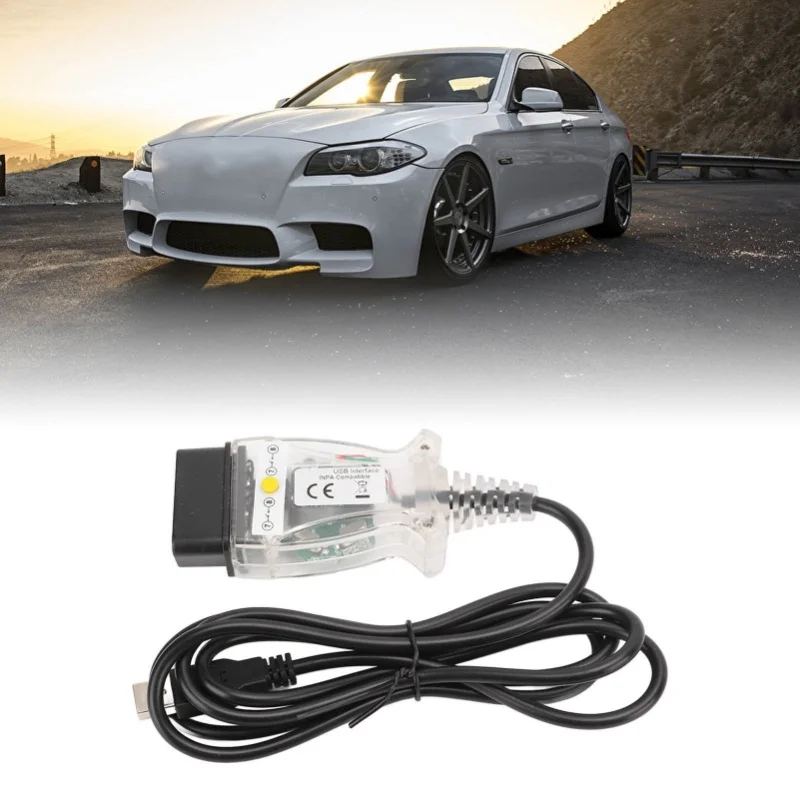 

K+DCAN Cable With Switch USB Interface Car OBD2 Diagnostic Tool For E60 E61 E81 E70 E83 E87 E90 E91 E92 E93