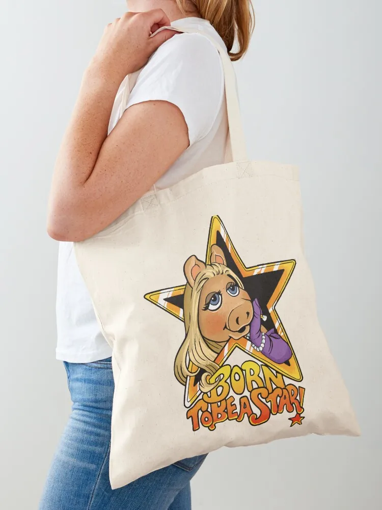 Miss piggy Tote Bag eco pack shopper bags shoping bag tote bag men