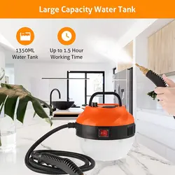 Handheld Steam Cleaner 2800W High Pressure Cleaning Machine with 3 Brushs, Large Capacity Portable Steamer for Kitchen, Sofa