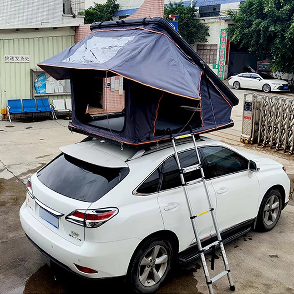 Outdoor Tents Hard Cover Roof Top Tent Factory Price Light Weight Rooftop Tent Aluminum Camping Car Roof Tent 4 People Hard 5
