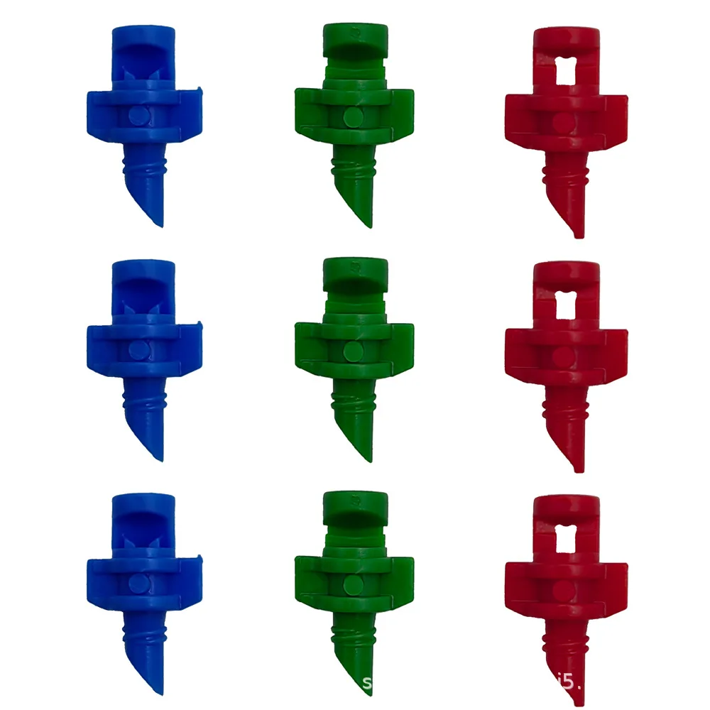 

100 шт. новый 90/180/360 градусов преломляющий спринклер с резьбовым соединением насадка для орошения пластиковый распылитель сад