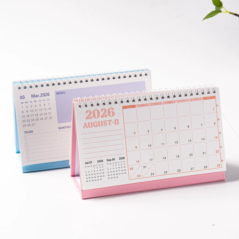 

2026 Large Desk Calendar English Annual to Do List Monthly Daily Planner Time Management Book