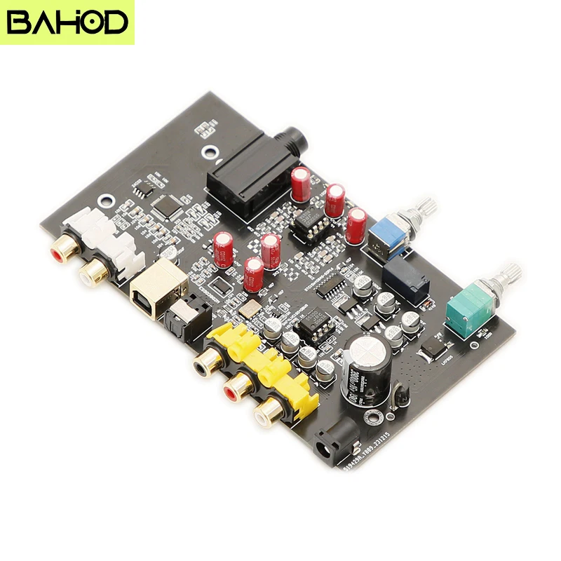 BAHOD ES9038Q2M DAC Decoder Board Fiber Optic Coaxial USB Decoder Board JRC5532