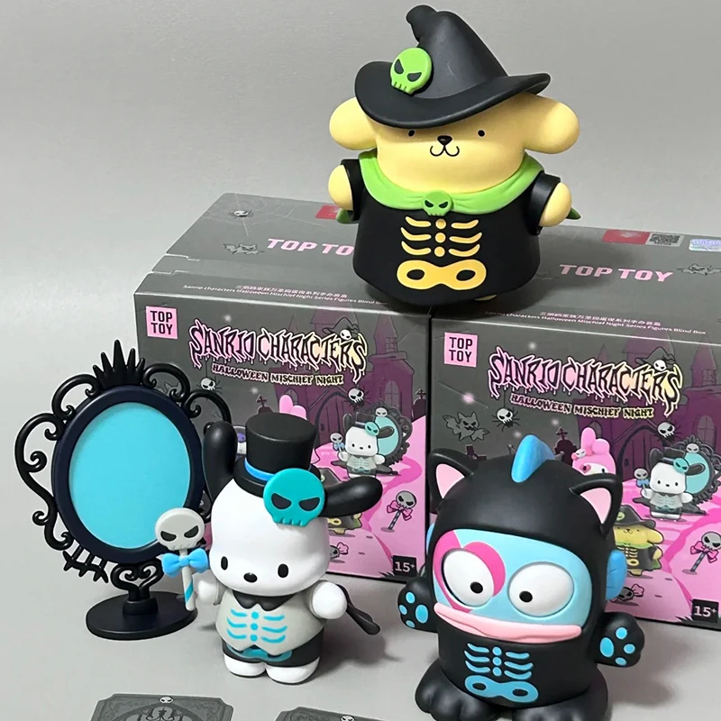 Sanrio Halloween Mischief Night Series Blind Box Cute Cartoon Figure Collectible Toys Mystery Gift For Trendy Collectors