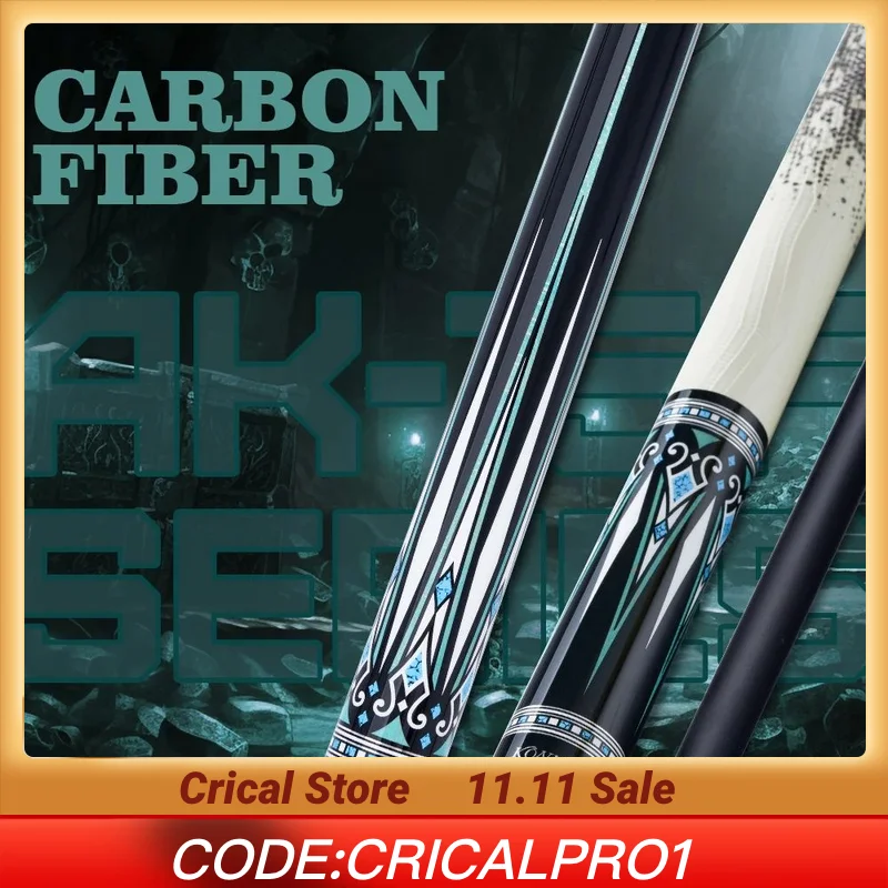 

KONLLEN AK-15WF 12.5mm Tip Carbon Fiber Pool Cue with Professional billar pool cues for Billiard Cue