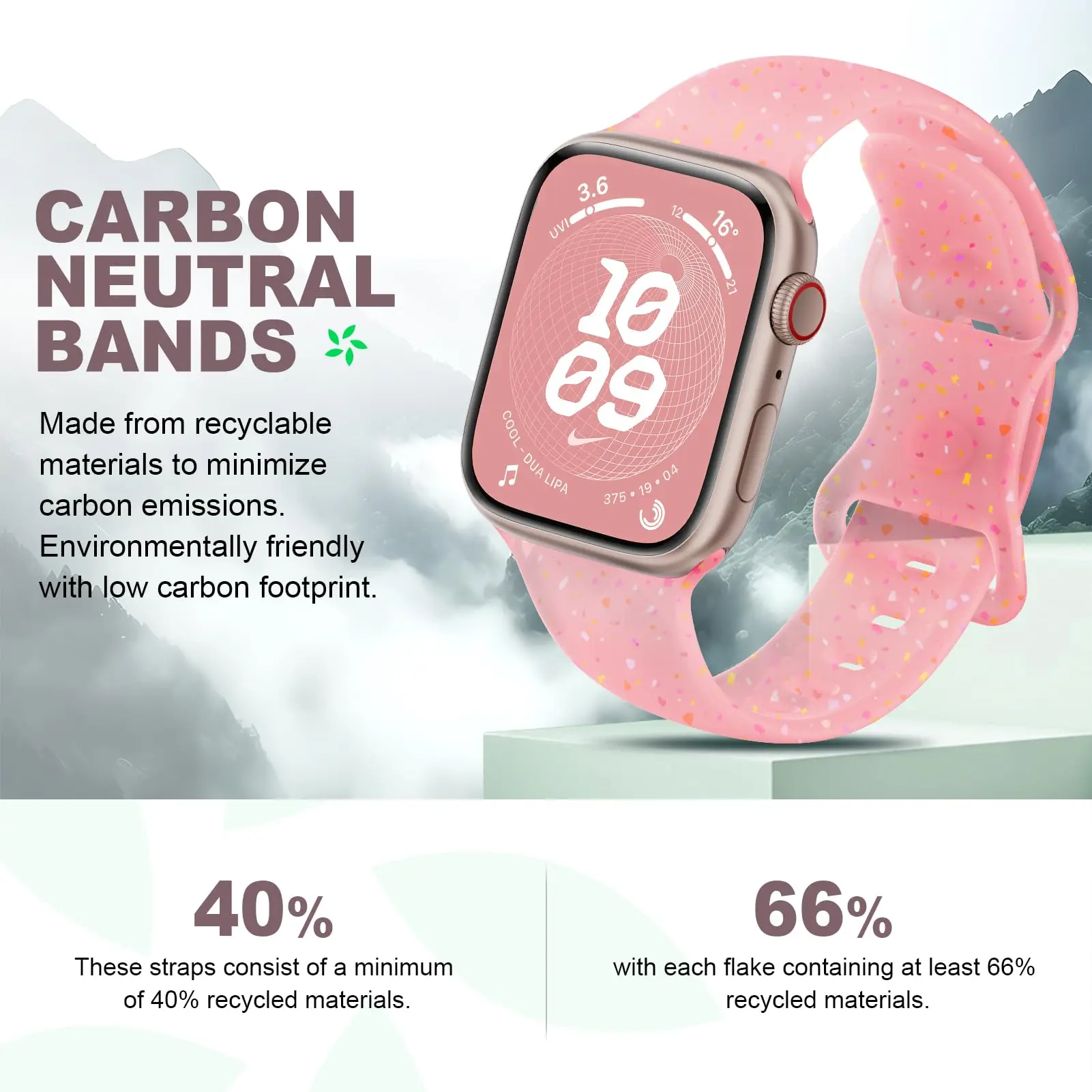 Silicone Strap For Apple Watch Band 46mm 44mm 45mm 42mm 40mm 41mm 49mm 38mm Sport Bracelet iWatch Series Ultra 2 10 SE 9 8 7 6 5