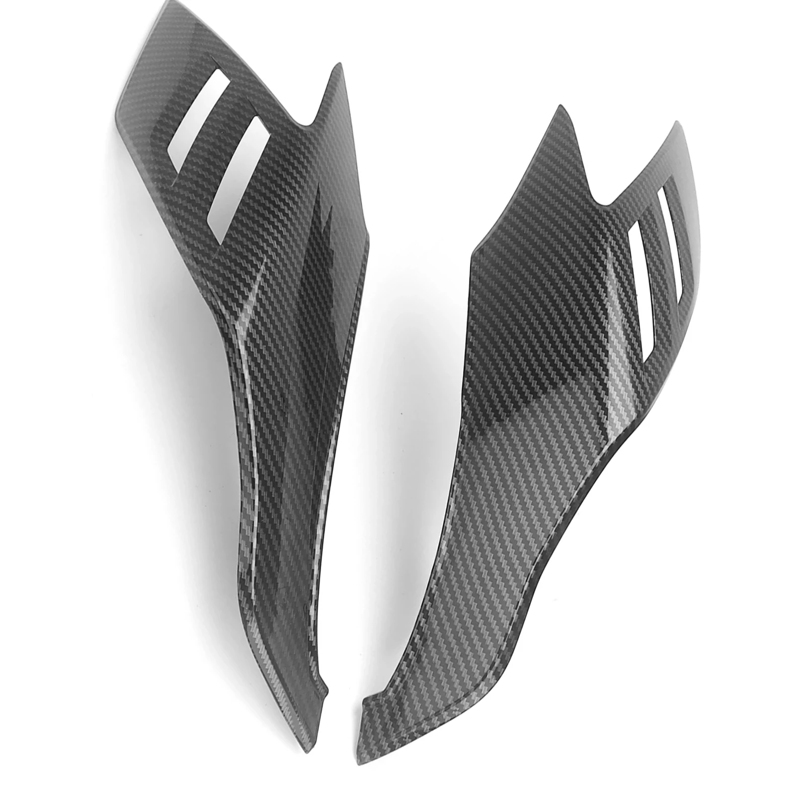  Motorcycle Side Aerodynamic Wing Kit Fixed Winglet Fairing Kit ABS Carbon Fiber For QJMOTOR SRK800 SRK600RS SRK921