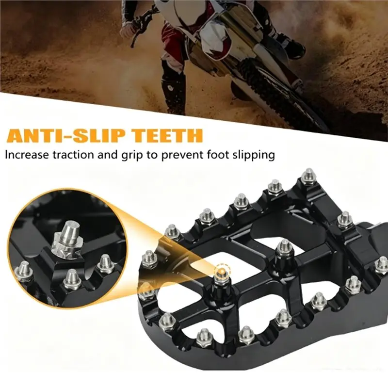L10A Durable Motorcycles Footpegs Electric Dirt Bike Footrest For Suzuki DR650 DR650SE RM85 DR-Z125L