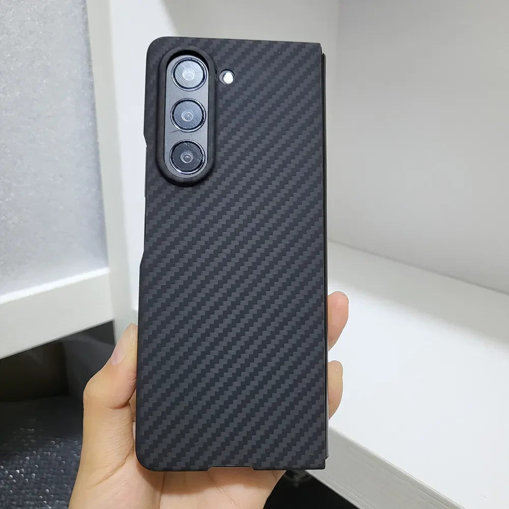 Dropshipping 600D Aramid Carbon Fiber Phone Case For Samsung Galaxy Z Fold 5 Fold5 Ultra Thin Z Fold 5/5 Fold5 Full Case Cover