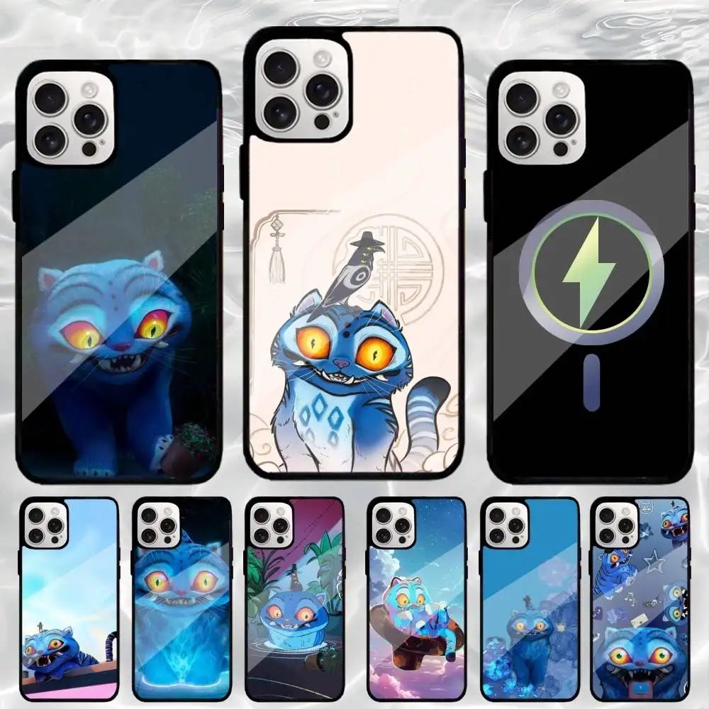 حافظة هاتف K-KPop Tiger Of Demon H-Hunters لهاتف iPhone17,16,15,14,13,12,11 Plus، حافظة واقية للشحن اللاسلكي غطاء ناعم