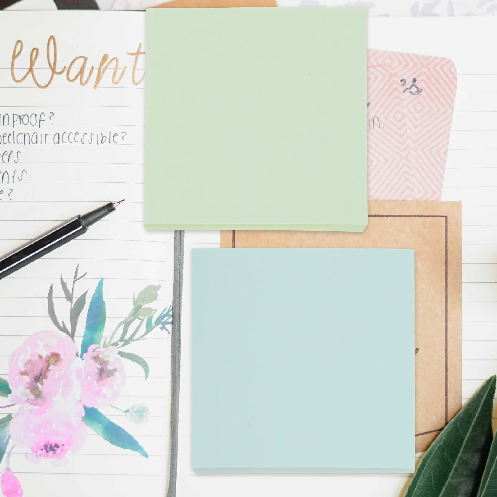 

400Pcs Cute Animals Pads Reusable Self Adhesive Note Stickers for Daily Planning Office Study Organizer Supplies