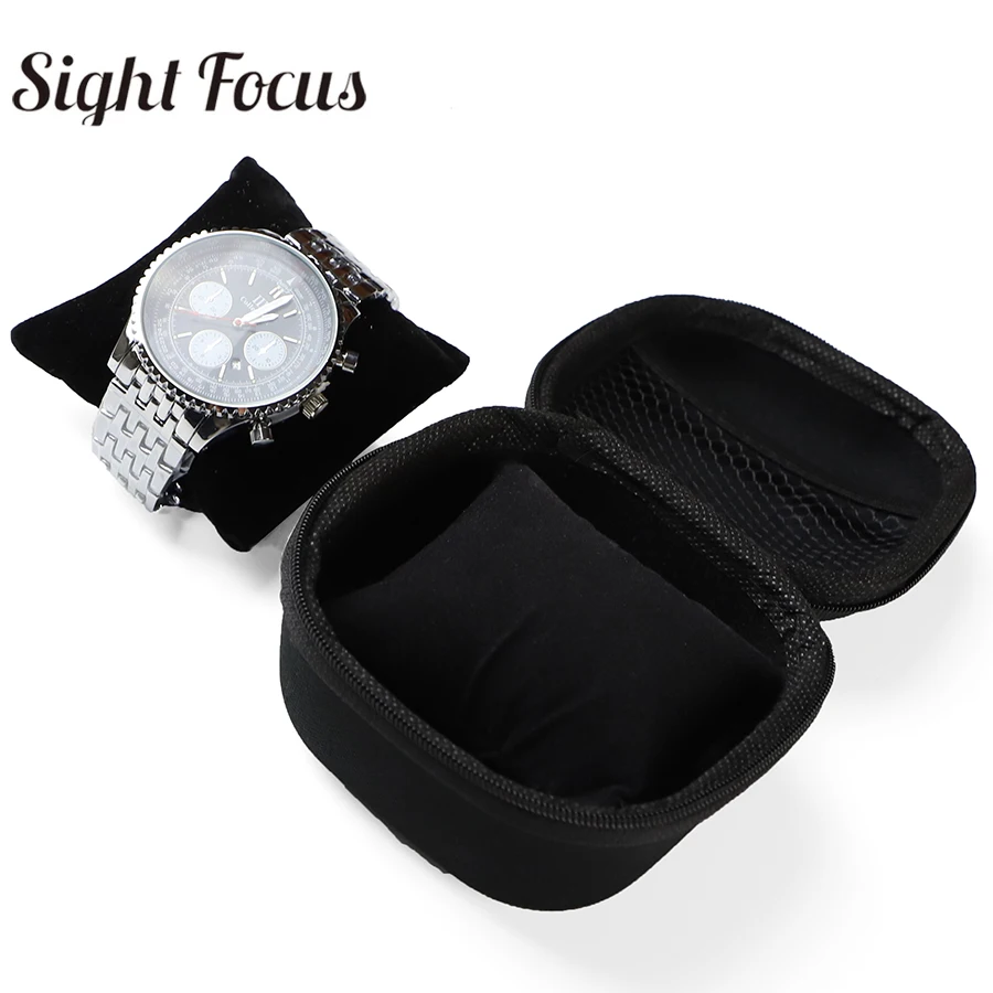 1 Slot Portable Watch Box Travel Wrist Watch Box Watch Organizer Storage for Apple Watch Boxes Hard Single Watch Holder Case