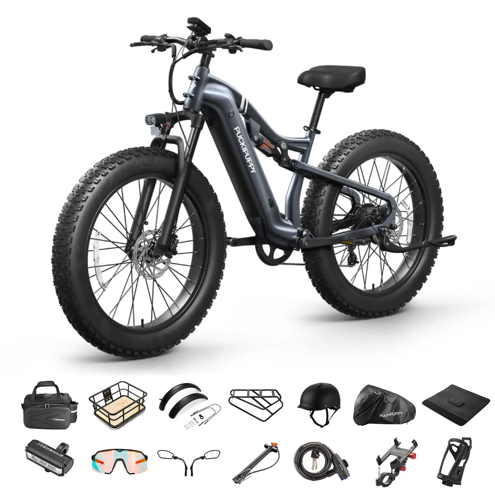

PUCKIPUPPY Labrador Pro Electric Bike (Flagship) Ebike1350W 48V 20Ah Battery with Luxury Accessory Pack and Extra 15Ah Battery