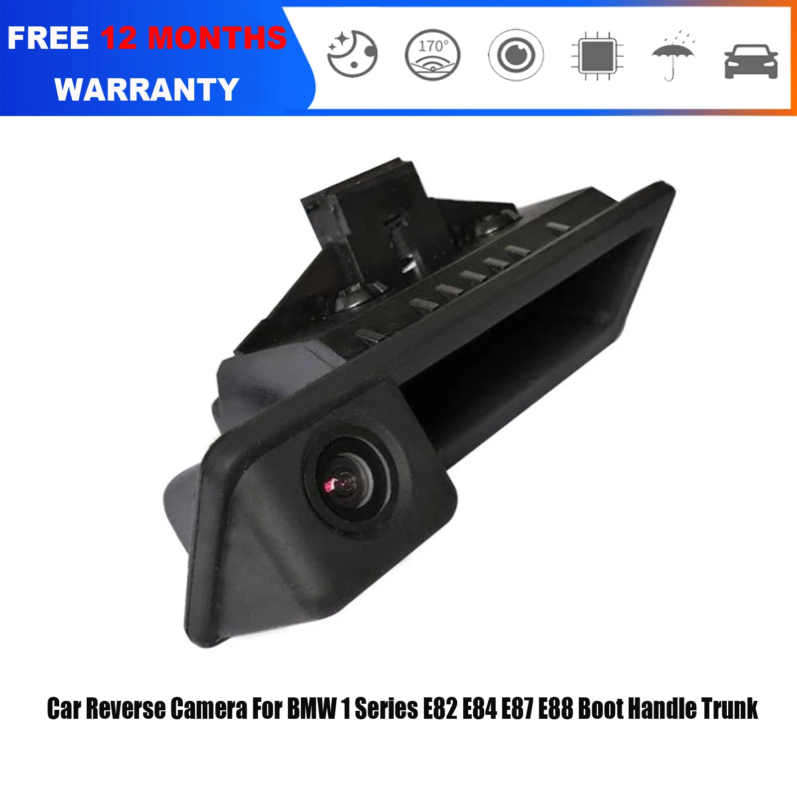 Car Rear View Reverse Camera For BMW X1 E84 X5 E70 X6 E71 E72 Boot Handle Trunk Rear Reversing Parking Cam