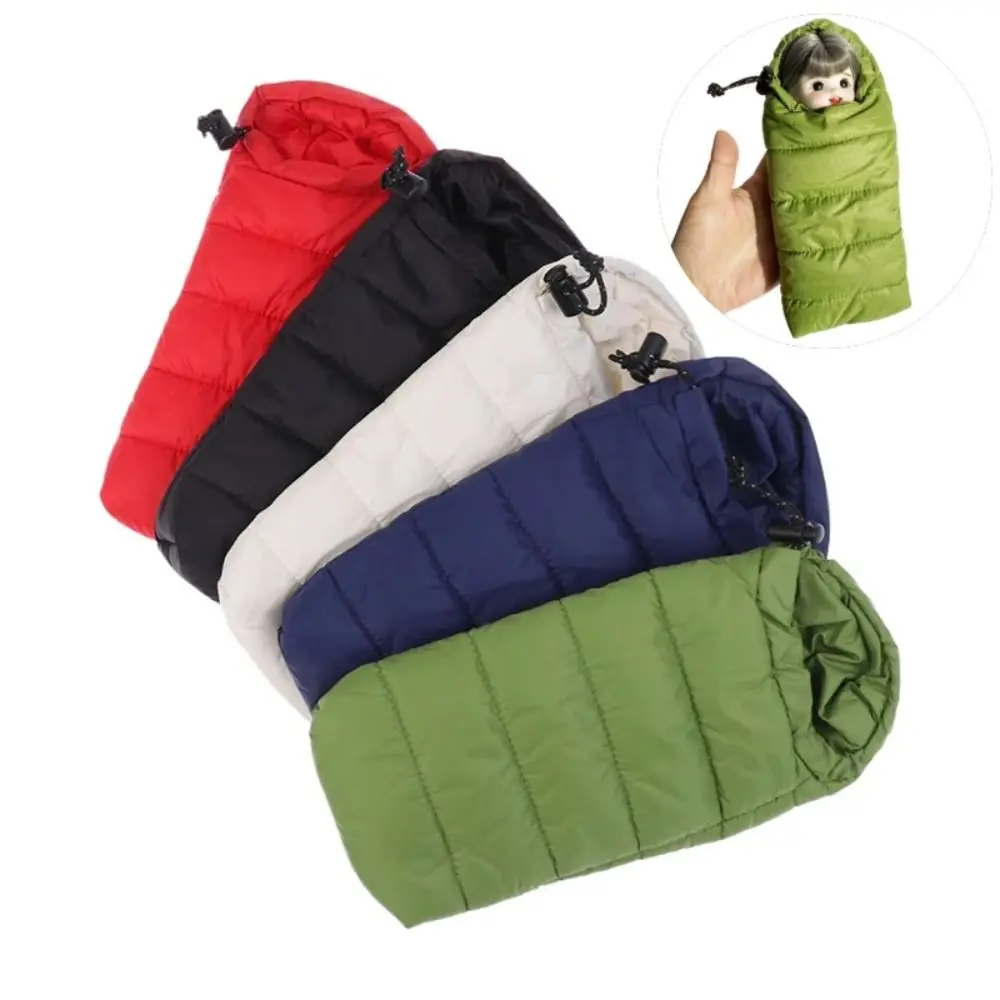 

Scene Decoration Doll Sleeping Bag Bedroom Furniture Lifelike Design Sleeping Bag Miniature Pretend Play Micro Scene