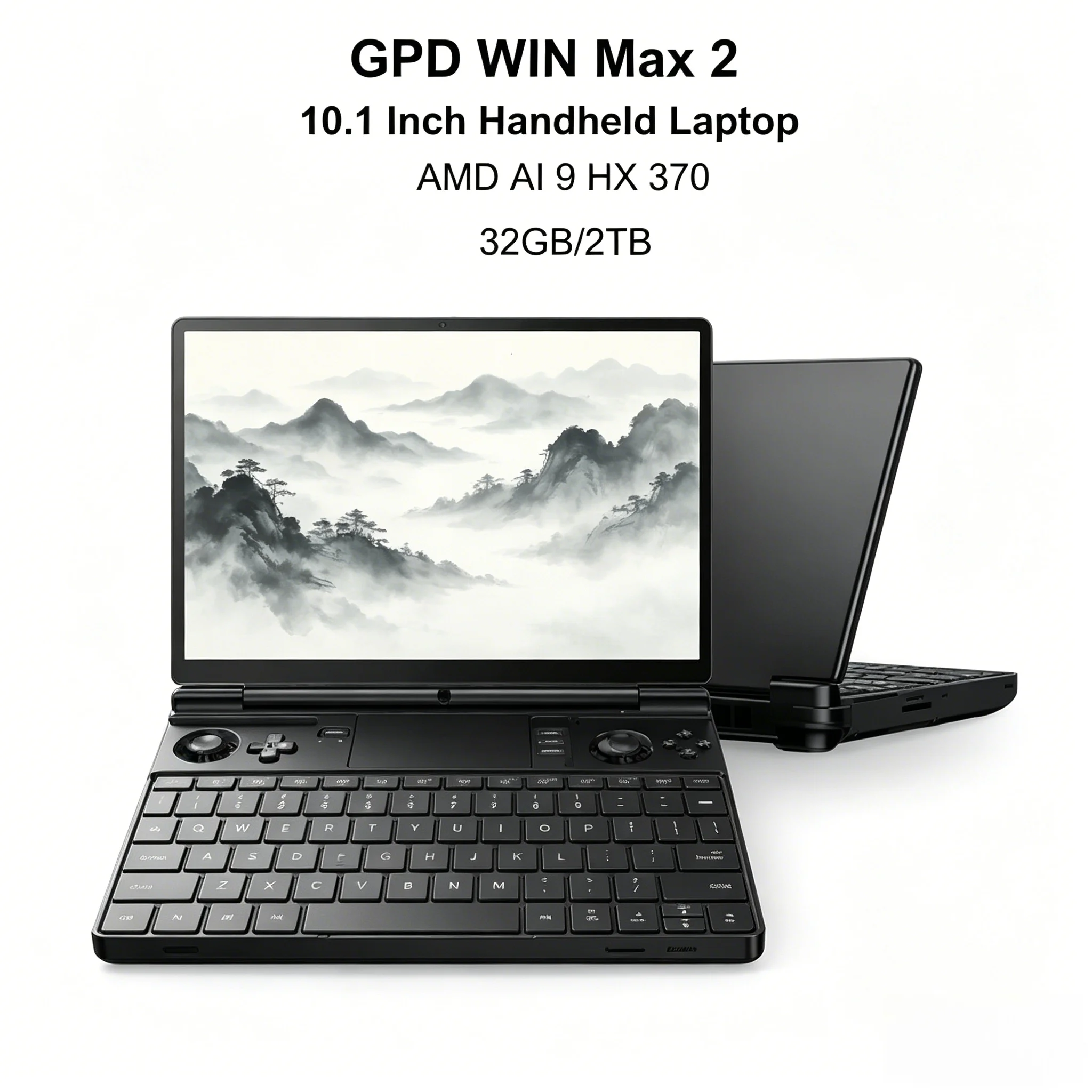GPD WIN Max 2 Portable Mini Game Notebook in Stock AMD Ryzen 8840U AI9 HX370 32GB LPDDR5 up to 2TB SSD 1TB/2TB Options