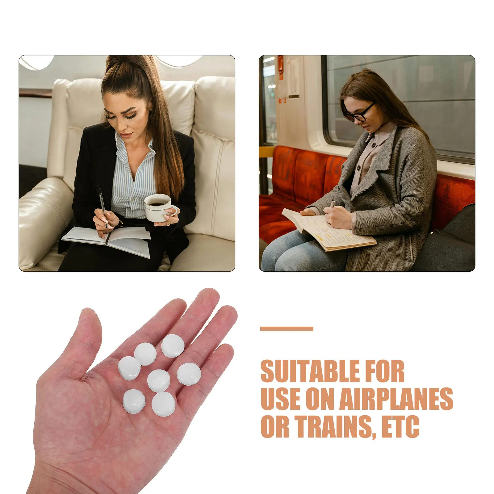 48pcs Silicone Earplugs For Sleep Soft Reusable Noise Reducing Ear Plugs Soundproof For Studying Working Concert