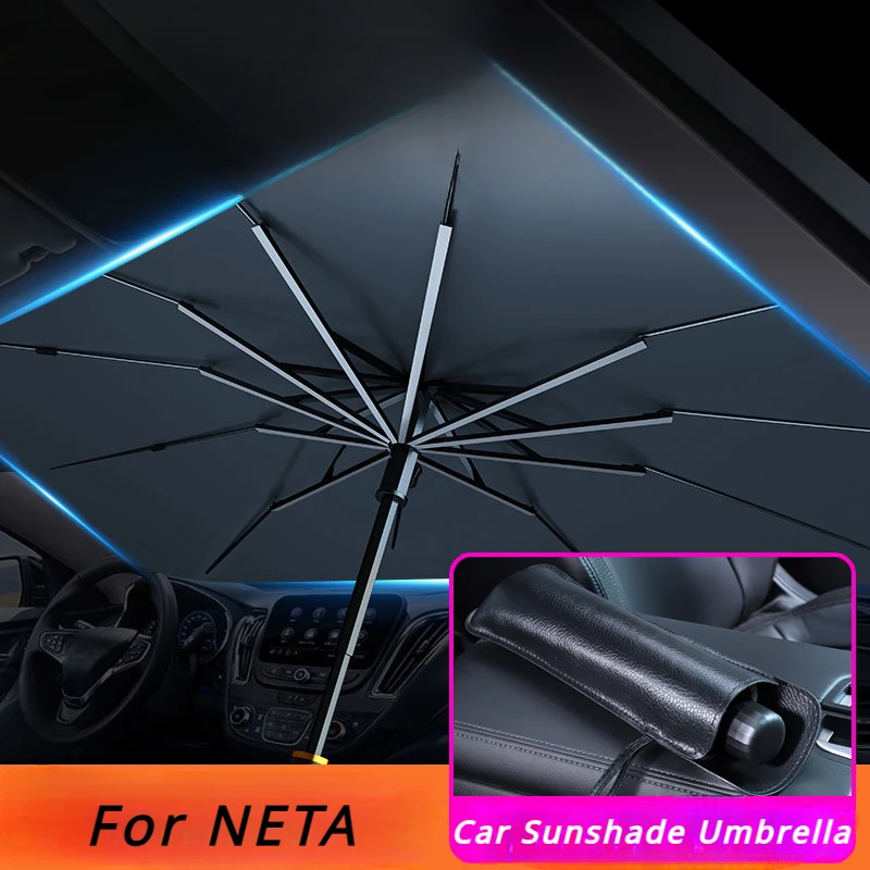 

Car Sunshade Umbrella Windshield Folding Front Parasol for NETA V Nezha U Nezha NO1 NETA V Car Window Summer Sun Protection