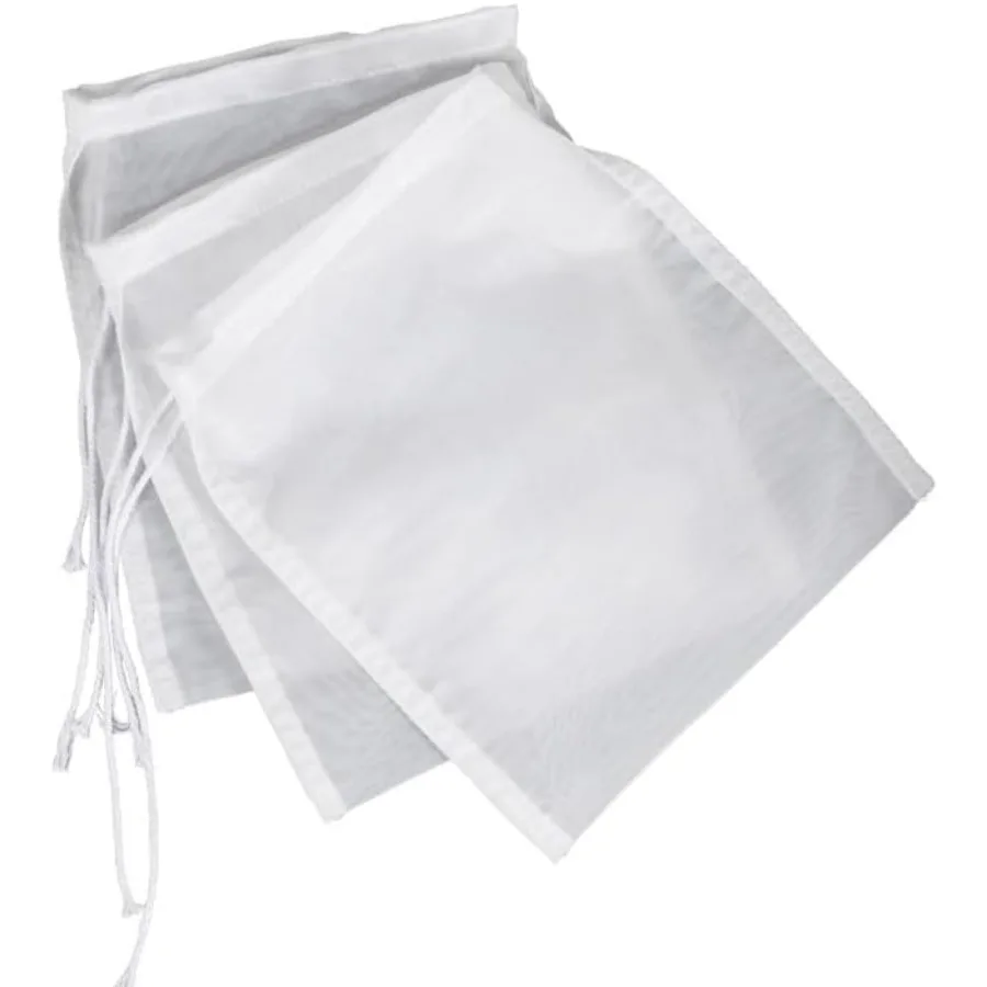 5 Pcs White Nylon Straining Ba - Wine Beer And Cider avaliação e preço