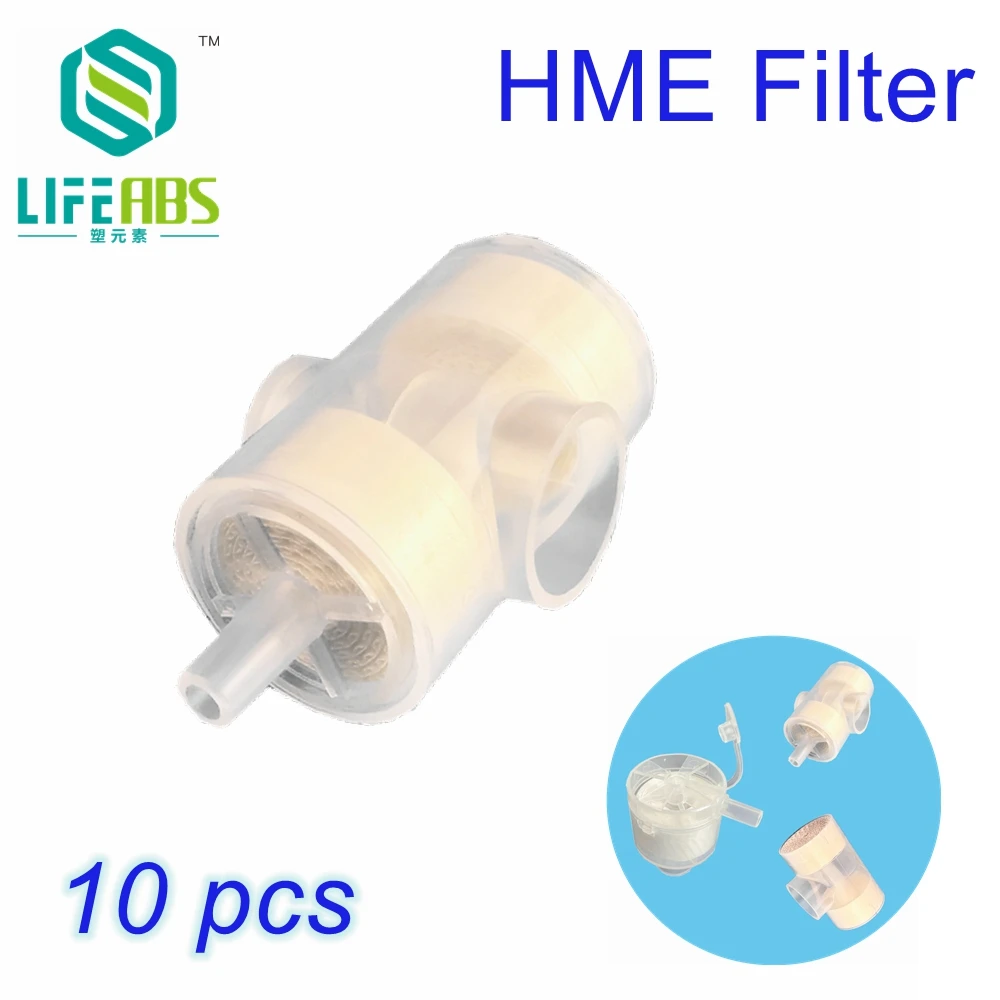 10pcs  Compatible Vent Hme Filter Disposable Steriled Heat Moisture Exchangers hme filter tracheostomy