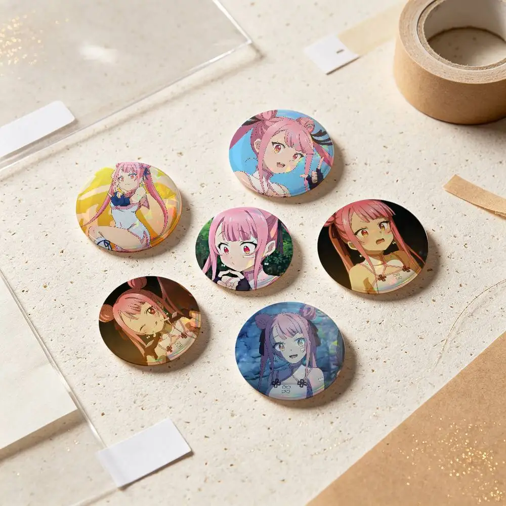 Tao Yuifa Anime Figure Badges Button Round Creative Pin Brooch Badge Bag Decor Accessories Fans Collect Friends Gifts