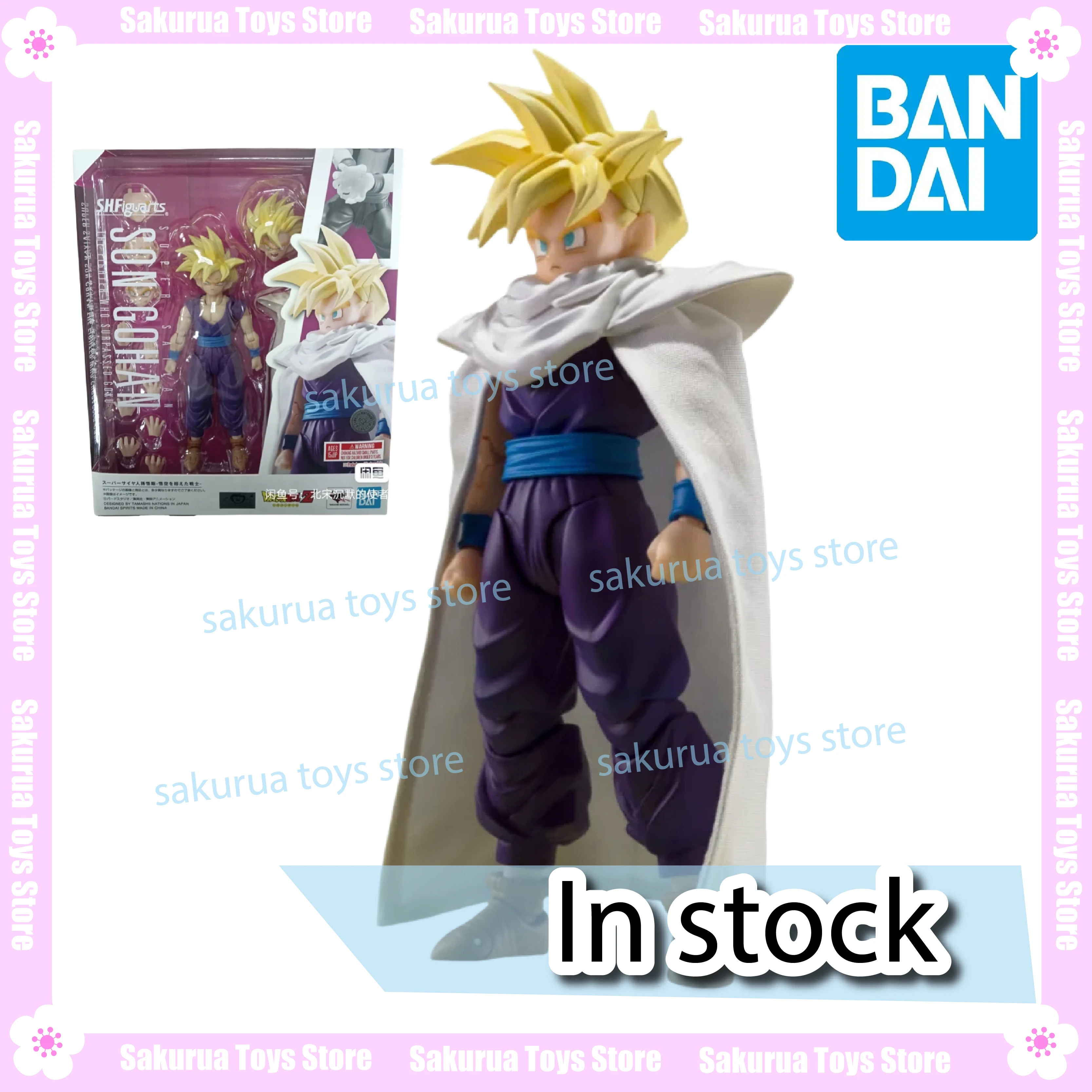 

В наличии Bandai SHF Dragon Ball Sharu Chapter Cloak Version of Boy Sun Gohan Super Saiyan Фигурка Коллекция Подарок