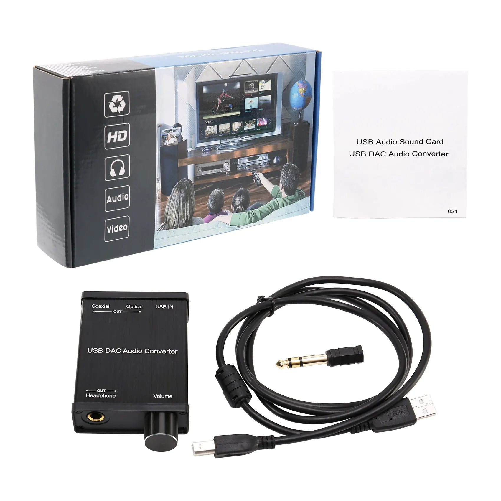 

Коаксиальный S/PDIF-конвертер A75Q-USB с оптическим выходом 3,5 мм/6,3 мм, USB DAC, цифро-аналоговый аудиоконвертер для Windows XP