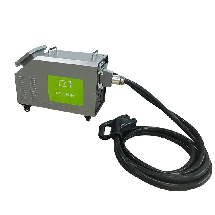 Portable DC EV Charger CCS2 30Kw  Fast Electric Car Charging Station  single charging gu