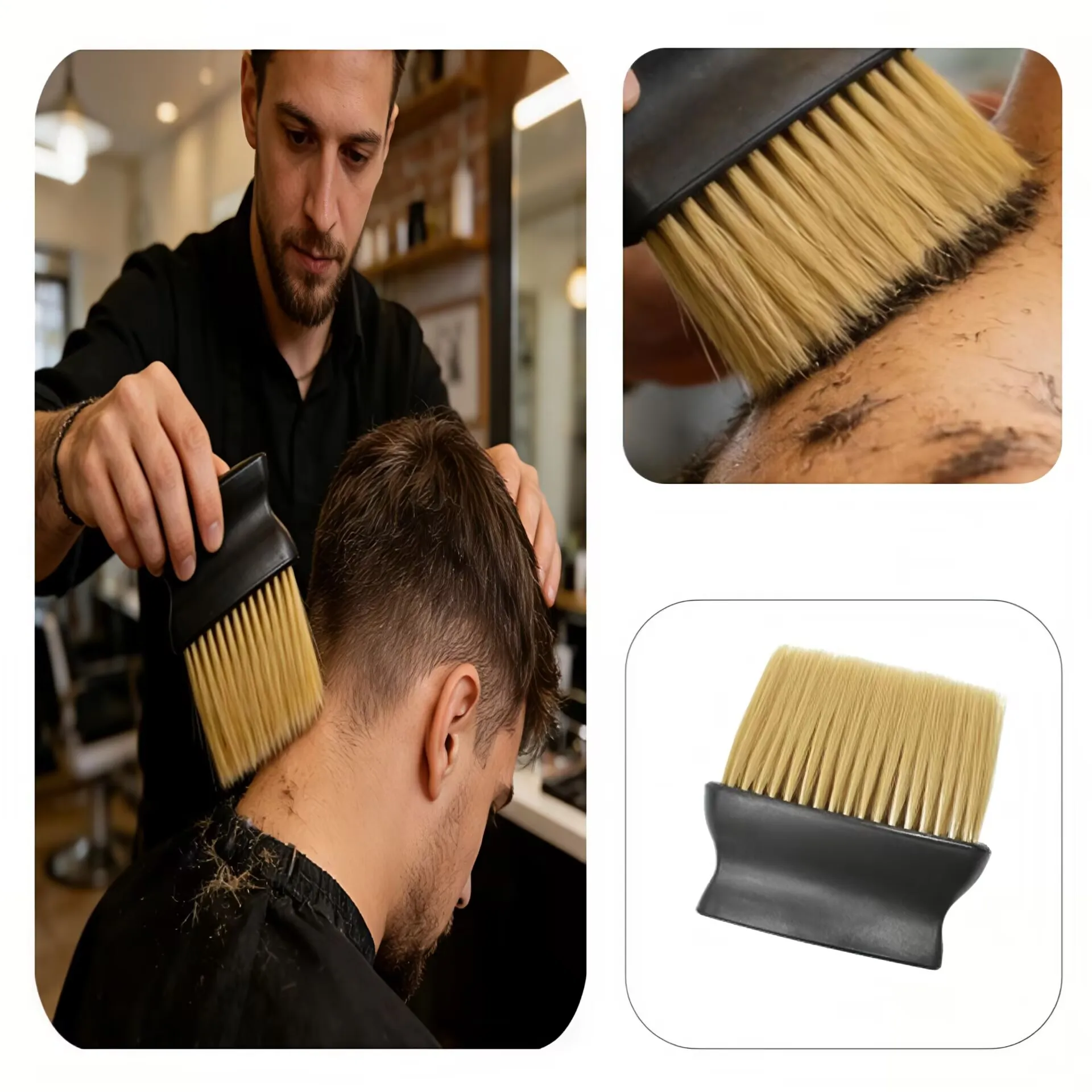 

1 pc Beard Hair Brush Hair Salon Hairdressing Neck Face Cleaning Brush for Barber Hair Cutting Styling Tool