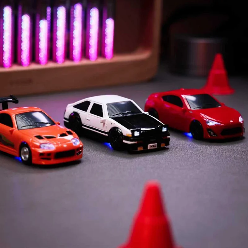 RC Drift Car 1/64 AE86 Mini Desktop Remote Control 2.4G Drifting Racing Vehicle Electric Toy Boys Cars Birthday Gift